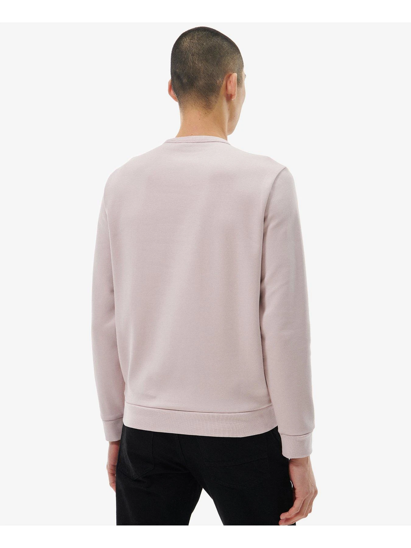 Barbour International Stamp Embossed Crew Neck Sweatshirt - Pink 2 Barbour International Stamp Embossed Crew Neck Sweatshirt - Pink - Image 2