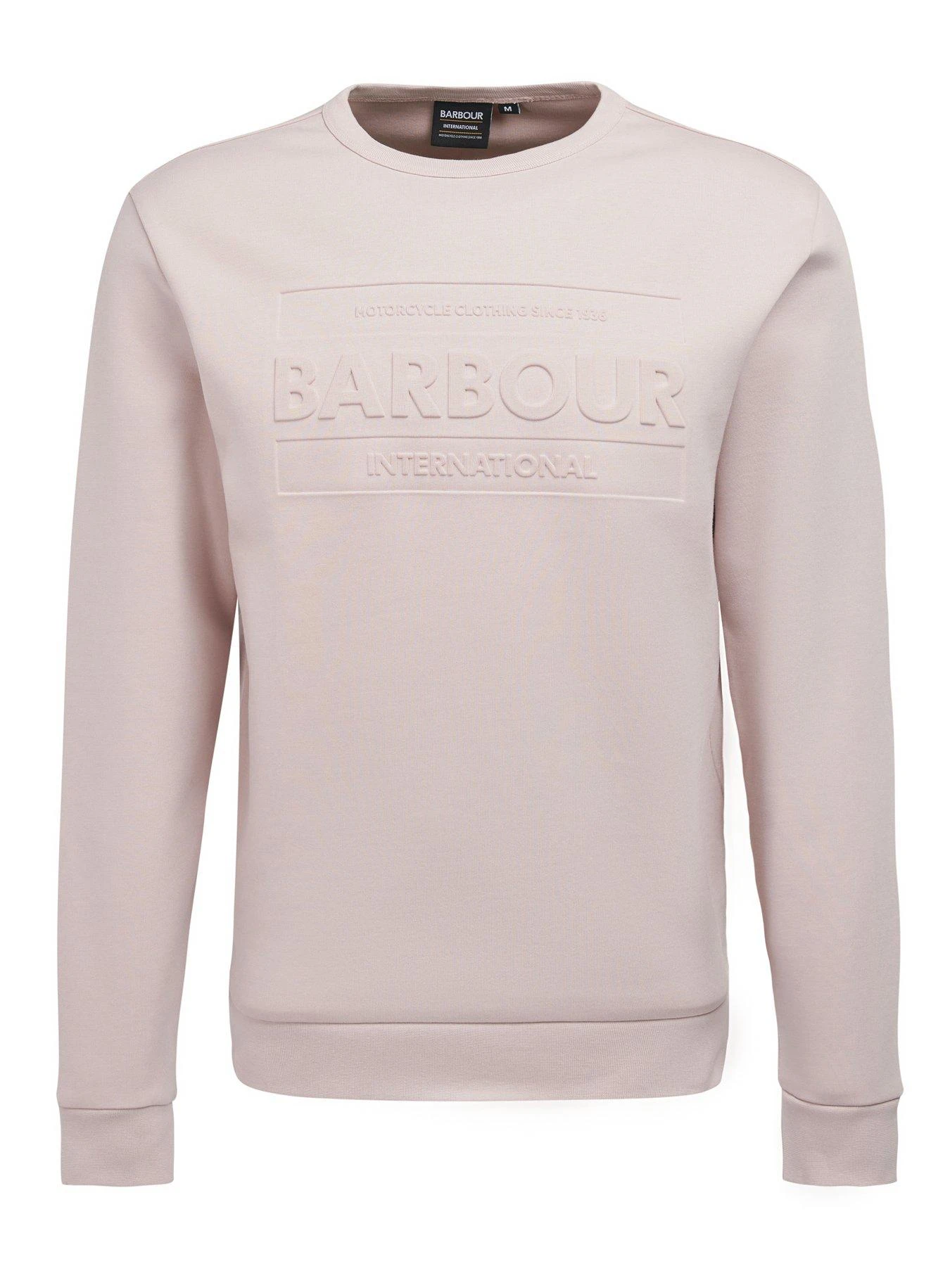 Barbour International Stamp Embossed Crew Neck Sweatshirt - Pink 5 Barbour International Stamp Embossed Crew Neck Sweatshirt - Pink - Image 5