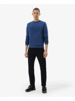 Barbour International Stamp Embossed Crew Neck Sweatshirt - Blue 7 Barbour International Stamp Embossed Crew Neck Sweatshirt - Blue -Barbou Clothing Shop VHIKM SQ3 0000000020 BLUE MDo