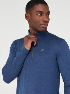 Calvin Klein Golf Newport Half Zip Top - Blue -Barbou Clothing Shop VHVG1 SQ4 0000000020 BLUE MDd