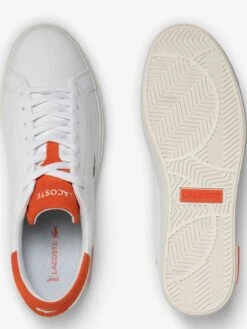 Lacoste Powercourt 2.0 223 1 Sma Trainer - White/Orange -Barbou Clothing Shop VHWOL SQ4 0000001704 WHITE ORANGE SLt