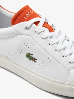 Lacoste Powercourt 2.0 223 1 Sma Trainer - White/Orange -Barbou Clothing Shop VHWOL SQ6 0000001704 WHITE ORANGE SLd