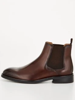 Very Man Leather Chelsea Boot - Brown