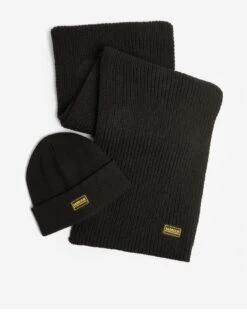 Barbour International Sweeper Legacy Beanie Hat - Black