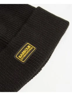 Barbour International Sweeper Legacy Beanie Hat - Black -Barbou Clothing Shop VIC3P SQ4 0000000004 BLACK SLd1