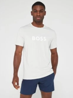 BOSS Swim T-shirt - Light Grey