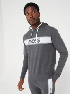 BOSS Bodywear Authentic Lounge Hoodie - Grey