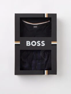 BOSS Boss Bodywear 2 Piece Urban Long Pyjama Set - Bright Blue -Barbou Clothing Shop VIIRM SQ4 0000000197 BRIGHT BLUE MDd