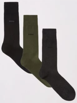 BOSS Bodywear 3 Pack Rs Giftset Uni Cc Socks - Green