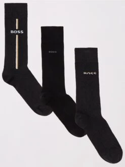 BOSS Bodywear 4 Pack Rs Gift Iconic Cc Socks - Dark Grey