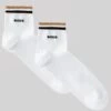 BOSS Bodywear 2 Pack Sh Stripe Cc Socks - White