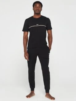 BOSS Bodywear Unique Lounge T-shirt - Black -Barbou Clothing Shop VIIX0 SQ3 0000000004 BLACK MDo