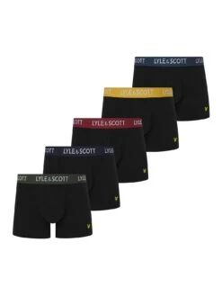 Lyle & Scott Miller 5 Pack Trunks - Black