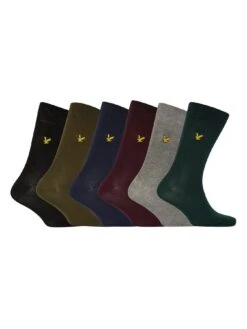 Lyle & Scott 6 Pack Sock Gift Set - Multi