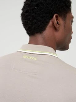 BOSS Paddy Pro Regular Fit Polo Shirt - Light Khaki  -Barbou Clothing Shop VIORK SQ4 0000002348 LIGHT KHAKI MDd