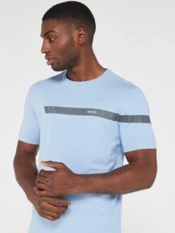 BOSS Tee 2 Regular Fit T-shirt - Blue -Barbou Clothing Shop VIOT7 SQ4 0000000020 BLUE MDd
