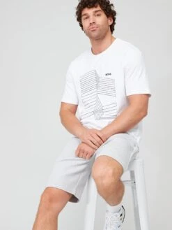 BOSS Tee 6 Relaxed Fit T-shirt - White -Barbou Clothing Shop VIOT9 SQ4 0000000013 WHITE MDd