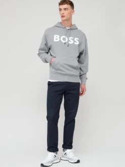 BOSS Webasichood Overhead Hoodie - Grey -Barbou Clothing Shop VIOTQ SQ3 0000000215 LIGHT GREY MDo