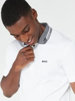 BOSS Paddy 1 Regular Fit Polo Shirt - White  -Barbou Clothing Shop VIOTU SQ4 0000000013 WHITE MDd