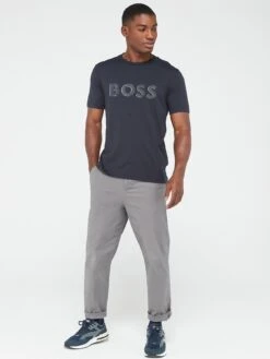 BOSS Regular Fit T-shirt - Dark Blue -Barbou Clothing Shop VIOWJ SQ3 0000000354 DARK BLUE MDo