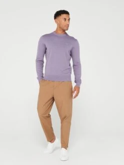BOSS Kanovano Crew Neck Jumper -Barbou Clothing Shop VIOWS SQ3 0000000039 PURPLE MDo