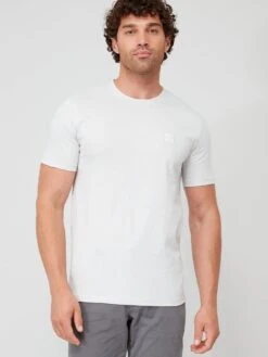 BOSS Tales Small Logo T-shirt - Light Grey