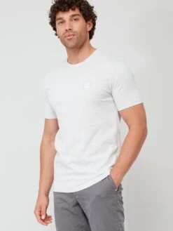 BOSS Tales Small Logo T-shirt - Light Grey -Barbou Clothing Shop VIOWT SQ5 0000000215 LIGHT GREY MDd1