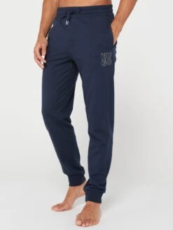 HUGO Bodywear Stacked Pants - Dark Blue