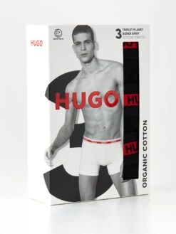 HUGO Bodywear Boxer Brief (3 Pack) - Black -Barbou Clothing Shop VIS56 SQ5 0000000004 BLACK SLz2