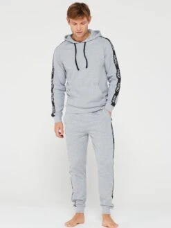 HUGO Sporty Tape Logo Lounge Pant - Medium Grey -Barbou Clothing Shop VIS59 SQ3 0000000005 GREY MDo