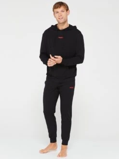 HUGO Bodywear Linked Lightweight Hoodie -Barbou Clothing Shop VIS7D SQ3 0000000004 BLACK MDo