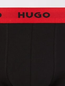 HUGO Bodywear 3 Pack Trunk - Black/Red -Barbou Clothing Shop VIS8M SQ4 0000000070 DARK GREY SLd1
