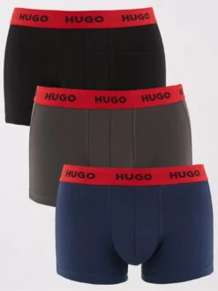 HUGO Bodywear 3 Pack Trunk - Grey