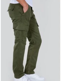 Alpha Industries Agent Cargo Trousers - Dark Khaki 8 Alpha Industries Agent Cargo Trousers - Dark Khaki -Barbou Clothing Shop VIS8T SQ3 0000005579 DARK KHAKI MDo