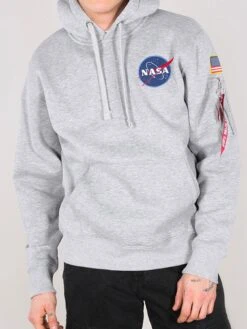 Alpha Industries Space Shuttle Hoodie - Light Grey