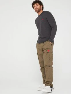 HUGO San Cassius-c1 Jumper - Dark Grey -Barbou Clothing Shop VIZ0Q SQ3 0000000070 DARK GREY MDo