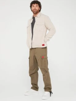 HUGO Enalu Overshirt - Natural -Barbou Clothing Shop VIZ1H SQ3 0000000003 NATURAL MDo