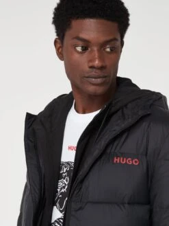 HUGO Mati2341 Padded Coat - Black  -Barbou Clothing Shop VIZ1J SQ5 0000000004 BLACK MDd1