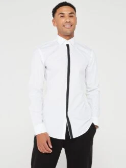HUGO Keidi Long Sleeve Shirt - White