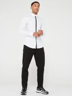 HUGO Keidi Long Sleeve Shirt - White -Barbou Clothing Shop VIZ3W SQ3 0000000013 WHITE MDo
