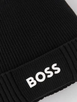 BOSS Asic_Beanie-X Beanie Hat -Barbou Clothing Shop VIZ7X SQ4 0000000004 BLACK SLd1