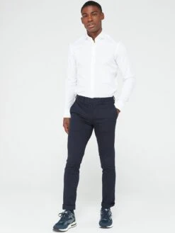 BOSS Regular Fit Long Sleeve Shirt - White  -Barbou Clothing Shop VJ7XC SQ3 0000000013 WHITE MDo