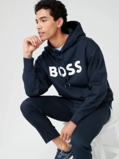 BOSS Sullivan 16 Overhead Hoodie - Dark Blue -Barbou Clothing Shop VJ7XX SQ5 0000000354 DARK BLUE MDd1