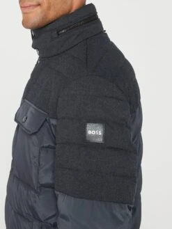 BOSS Celinto Padded Jacket - Grey -Barbou Clothing Shop VJ7YQ SQ4 0000000005 GREY MDd
