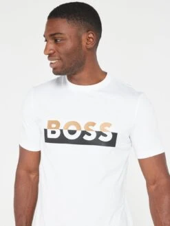 BOSS Tiburt 421 Regular Fit T-shirt - White -Barbou Clothing Shop VJ80F SQ4 0000000013 WHITE MDd