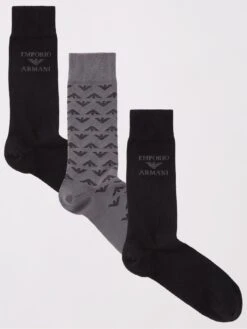Emporio Armani Bodywear 3 Pack Of Short Socks - Multi