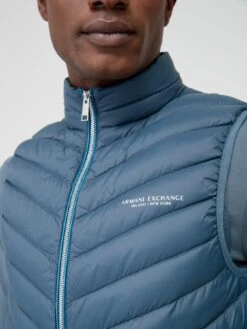 Armani Exchange Padded Down Fill Gilet - Dark Grey -Barbou Clothing Shop VJEWE SQ4 0000000070 DARK GREY MDd