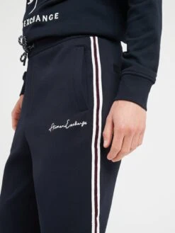 Armani Exchange Side Tape Joggers - Navy -Barbou Clothing Shop VJF0R SQ4 0000000048 NAVY MDd