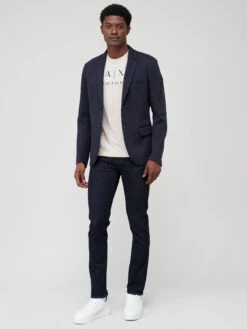 Armani Exchange Single Breasted Blazer - Navy -Barbou Clothing Shop VJF1L SQ3 0000000048 NAVY MDo