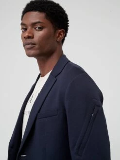 Armani Exchange Single Breasted Blazer - Navy -Barbou Clothing Shop VJF1L SQ4 0000000048 NAVY MDd